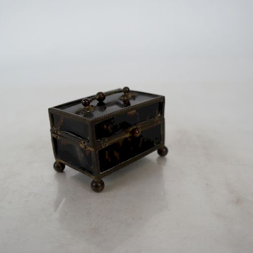 Continental Brass Footed Patch Box