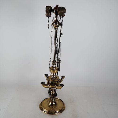 Asian-Style Bronze Table Lamp
