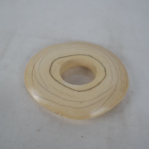 Disc-Form Polished Bone Bangle