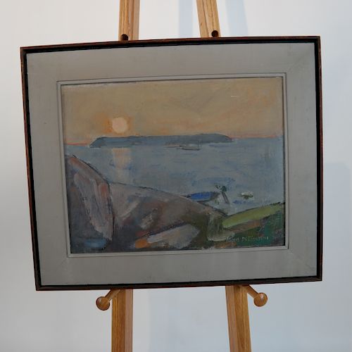 Pascal de MALYANI: Coastal Scene - Pastel