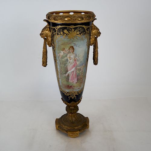 19th C. Sevres Classical Porcelain Vase