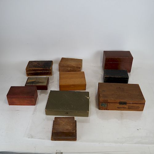 Group of Ten Boxes - Cigar, Others