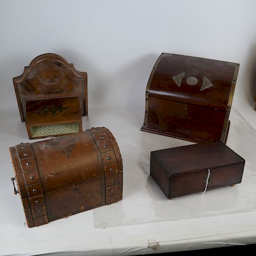 Group of Four Boxes/Chests