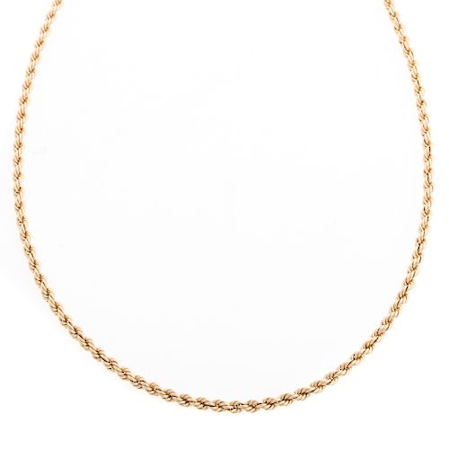 A Heavy 24 Inch Rope Chain in 14K