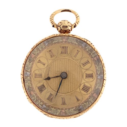 An English Pocket Watch by SA Tinker in 14K