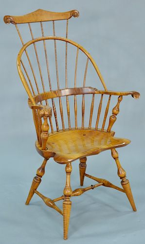 D.R. Dimes maple Windsor comback armchair, 173 out of 300. ht. 46 in.
