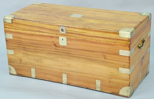 Camphoorwood chest with lift top, 19th century. ht. 20 in., top: 19" x 41 1/2"
