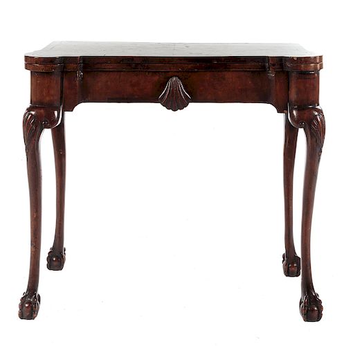 Chippendale Style Walnut Games Table