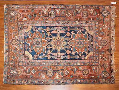 Antique Heriz Rug, Persia, 4.7 x 6