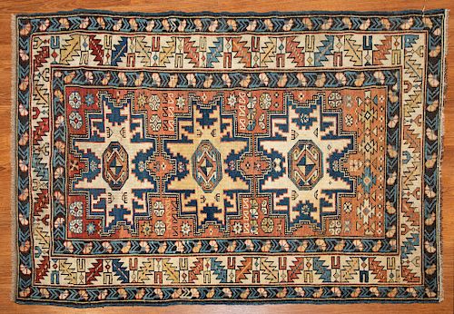 Antique Lesghi Rug, Caucasus, 3.2 x 4.10