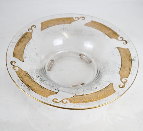 Glass Bowl with Gilt Decoration