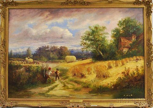 John Linnell (British, 1792-1882)      Harvest Time