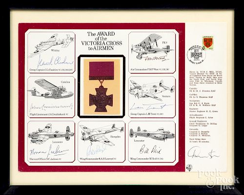 The Award of the Victorian Cross to Airmen poster
