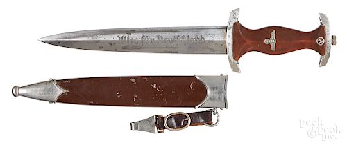 RZM German SA dagger and scabbard