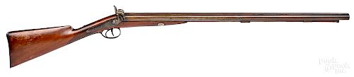 Double barrel side by side percussion shotgun