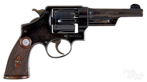 Smith & Wesson pre-war heavy duty 38/44 revolver