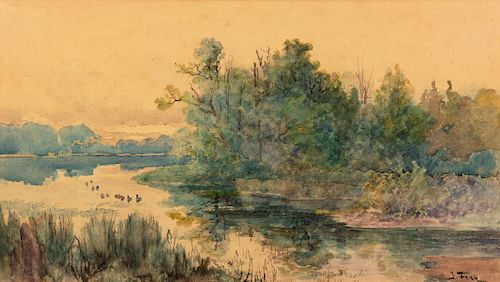 John  Fery
(American, 1859-1934)
Waterside Landscape