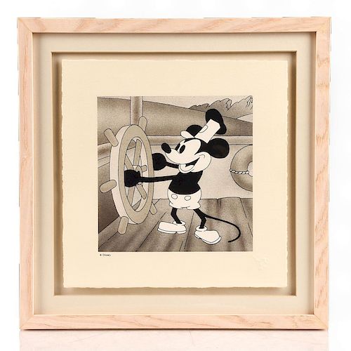 DISNEY ENGRAVED ETCH SERIGRAPH, MICKEY MOUSE