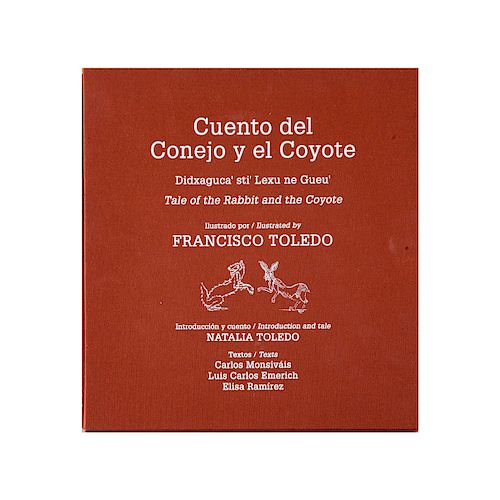 LOTE DE LIBRO: CUENTO DEL CONEJO Y EL COYOTE. Toledo, Francisco (Ilustraciones). México: Fondo de Cultura Económica.