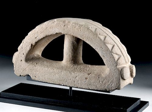 Olmec Stone Manopla from Ballgame - Caterpillar Form