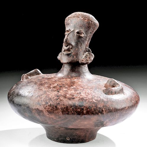Jalisco Pottery Vessel w/ Figural Effigy