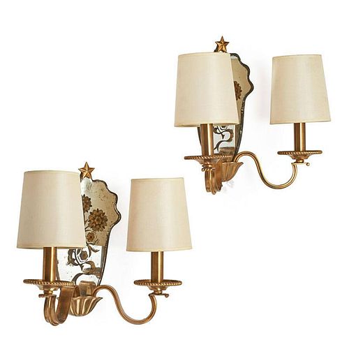 FRENCH Pair of sconces