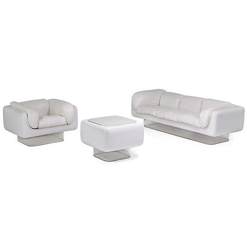 STEELCASE Sofa, lounge chair, and table