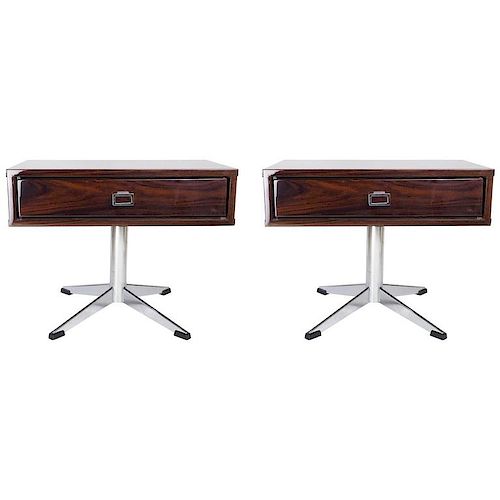 Pair of French Modernist Side Tables