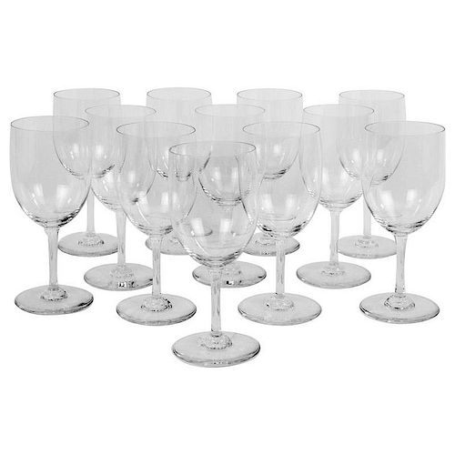 Twelve Baccarat 'Perfection' Red Wine Glasses