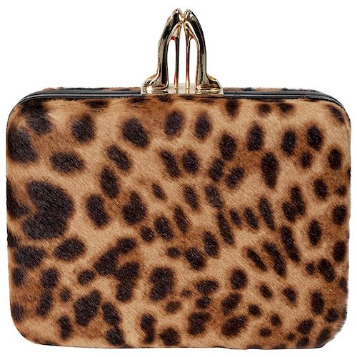 Christian Louboutin Leopard Clutch Bag