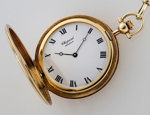 Chopard 18K gold pocket watch with a Gorrie dial,