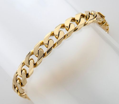 Gent's Unoaerro 14K gold link bracelet