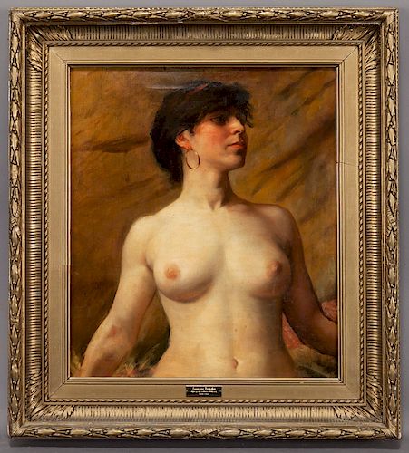 Fernand Cormon "Suzanne Valadon" oil on canvas.