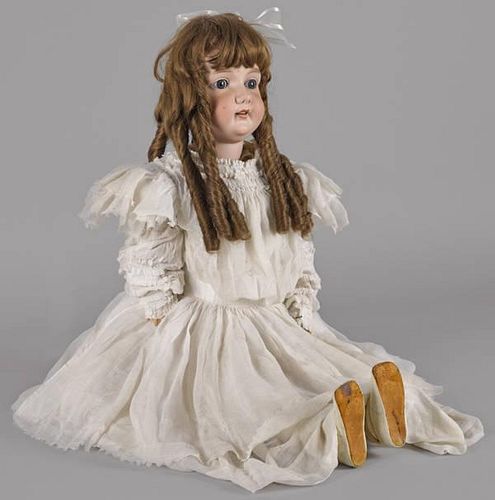 Large Armand Marseille bisque head doll, inscribe