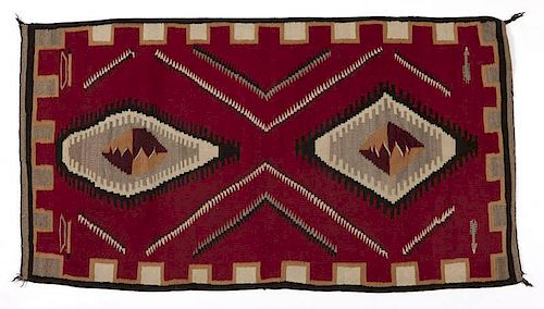 A Navajo Southwest Regional pictorial rug