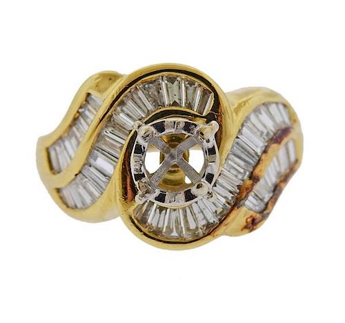 14K Gold Diamond Ring Mounting