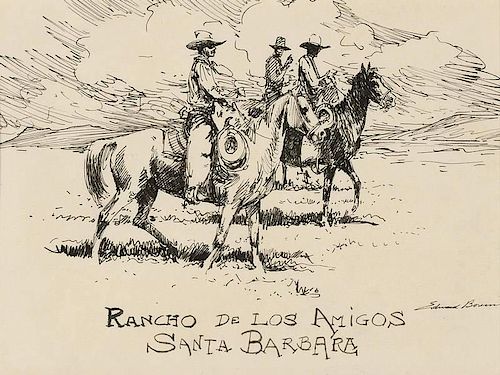 Edward Borein (1872-1945 Santa Barbara, CA)