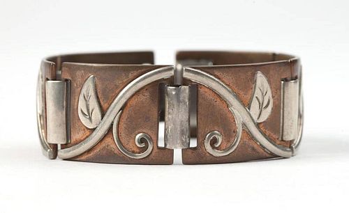 A copper and silver bracelet, Hector Aguilar
