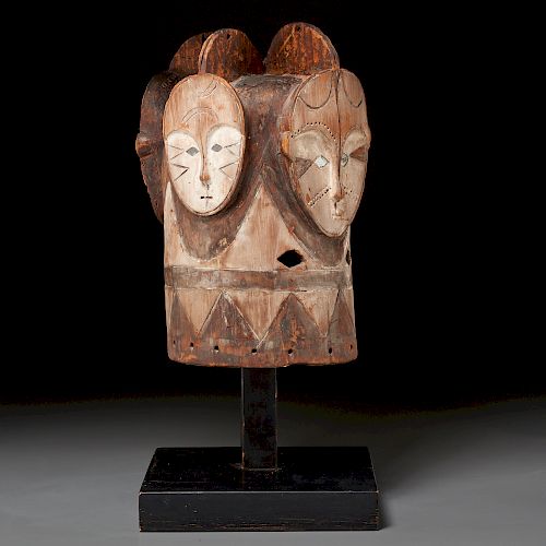 Fang Peoples, Ngontanga four-faced helmet mask