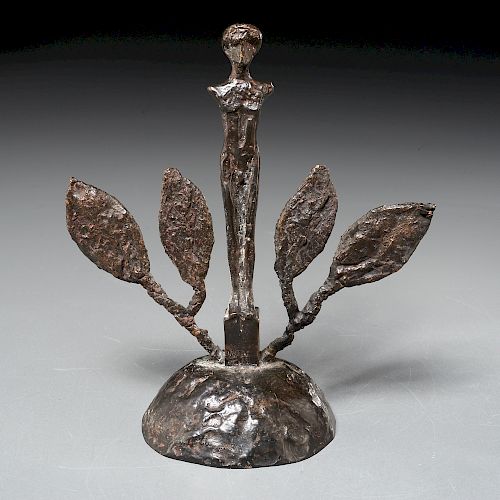 Diego Giacometti (attrib.), bronze sculpture, 1975