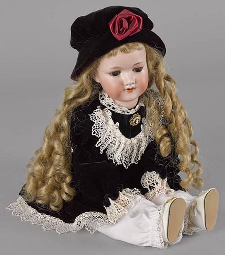 Armand Marseille bisque head doll, inscribed 390