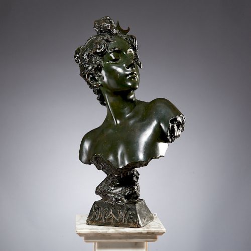 Emmanuel Villanis, bronze sculpture, c. 1900