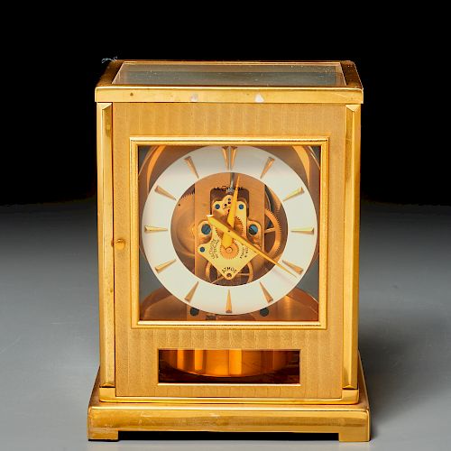 Jaeger LeCoultre gilt metal Atmos clock