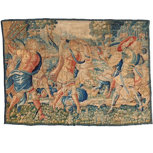 Fine and large Brussels tapestry panel