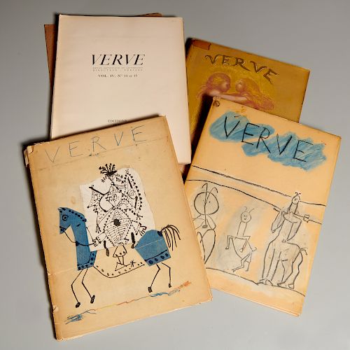 Verve Magazine (4) incl. No. 5-6 with lithographs
