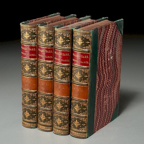 BOOKS: (4) Vols Cowden, Shakespeare, fine binding