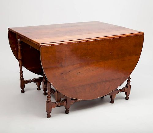 American Stained Walnut Gate-Leg Table