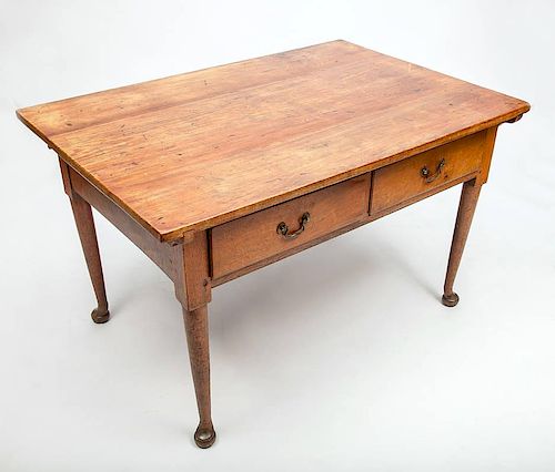 American Queen Anne Style Walnut Table