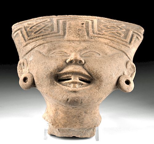 Veracruz Pottery Head of a Sonriente