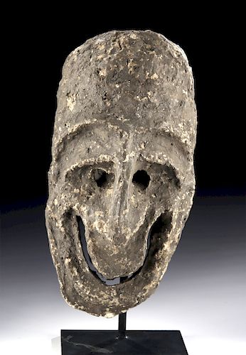 Rare Vanuatu Pentecost Island Stone Grade Society Mask